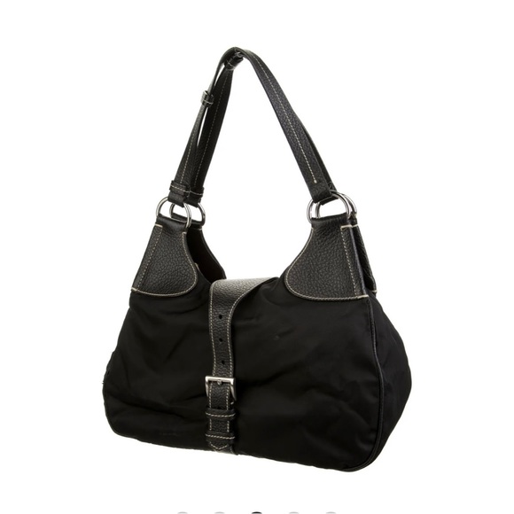 PRADA Nero Tussuto Vitello Daino Bag - Picture 7 of 9